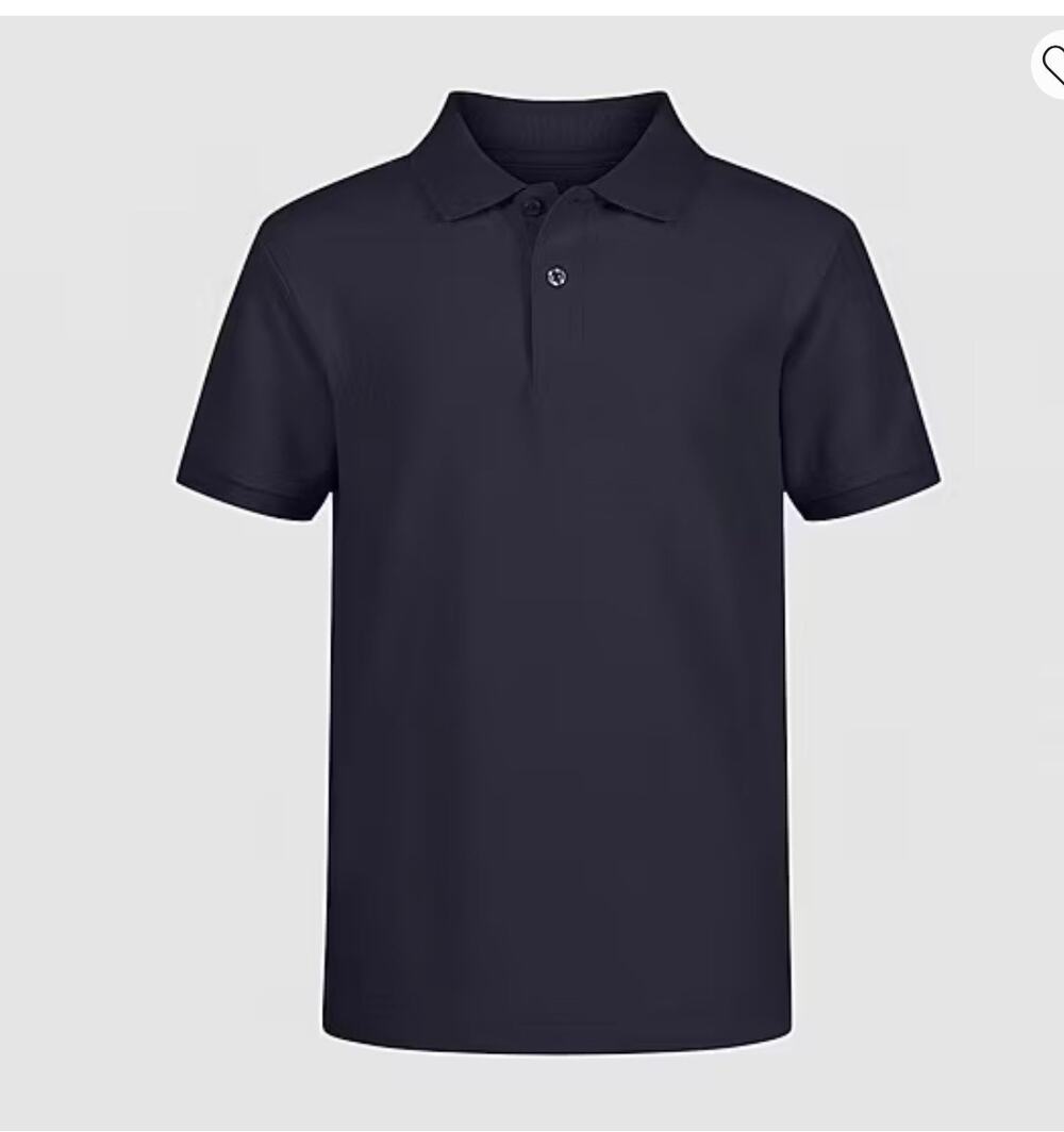 NEW! Izod XL 14 Short Sleeve Stretch Pique Uniform Polo Shirt Navy
